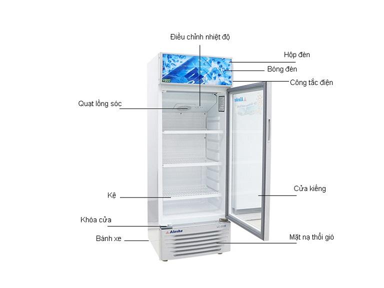 các tính năng trên tủ mát