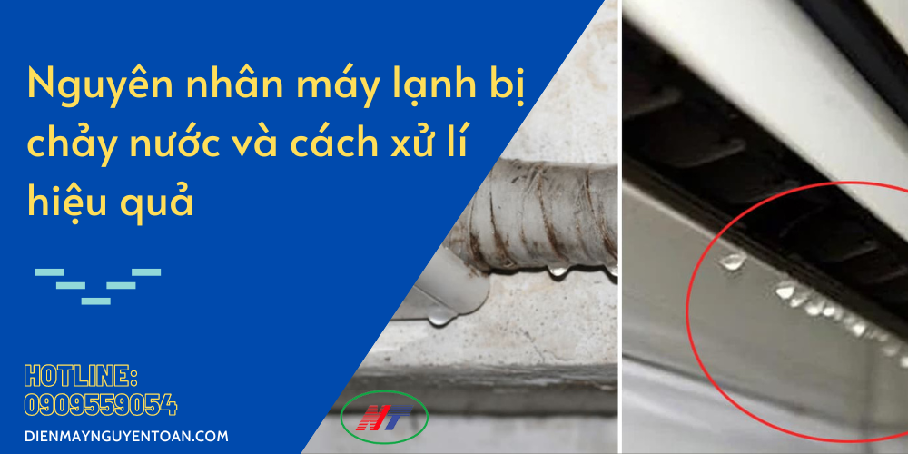 máy lạnh bị chảy nước