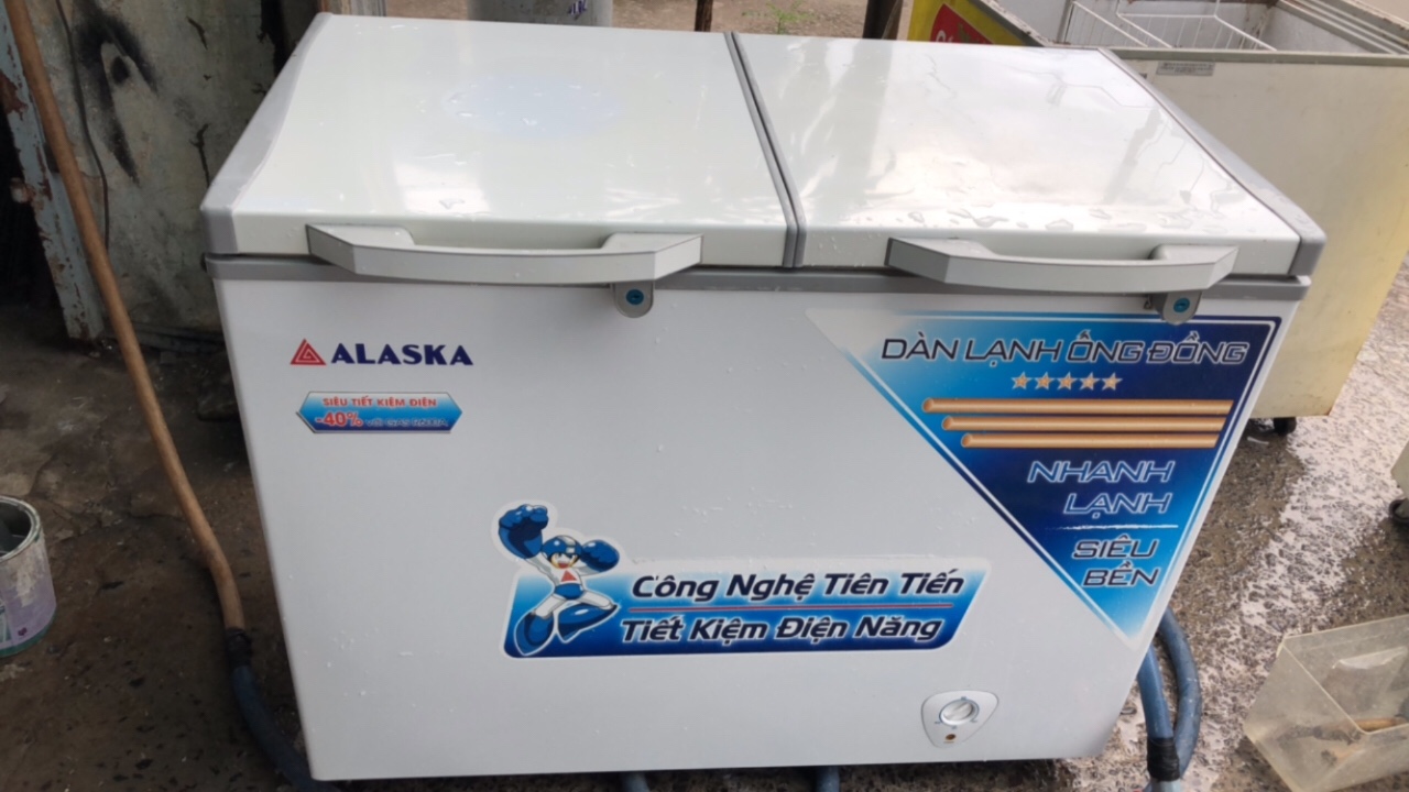 Thanh lý tủ lạnh cũ Aqua 244l, mới 94%, bao test