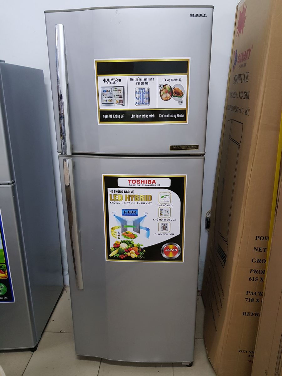 Tủ lạnh Toshiba 395L quạt gió, mới 90%,